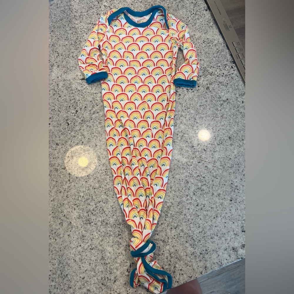 Little Sleepies bamboo gown newborn baby rainbows